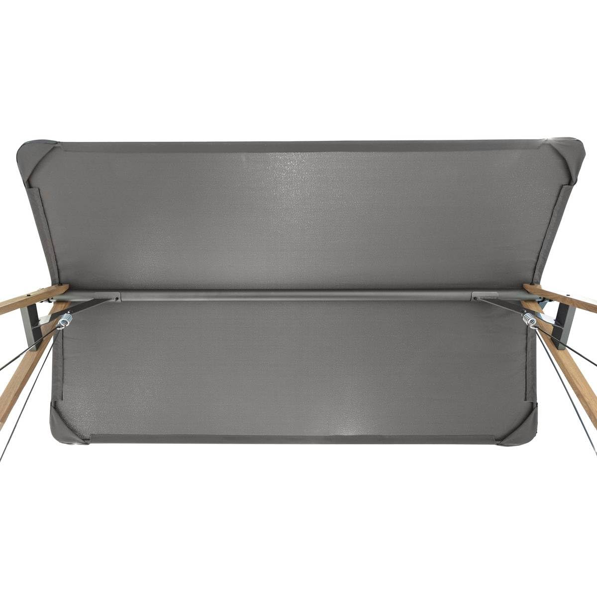 HESPERIDE Balancelle 2 Places Soly Gris Gris décor Jardin