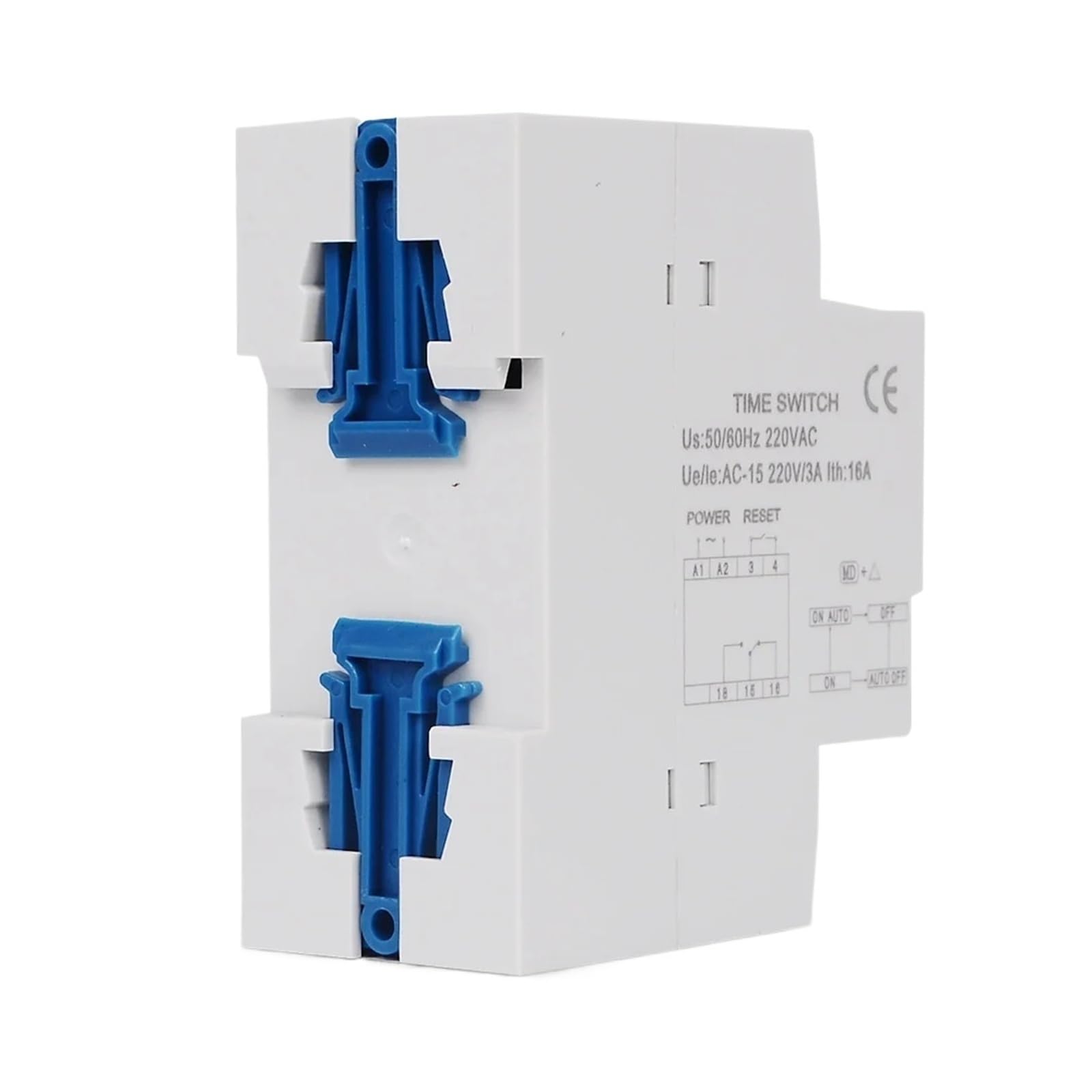 Interruptor de tiempo programable con temporizador de carril Din de 220 V | Con pantalla digital ON/OFF de ajuste de latitud
