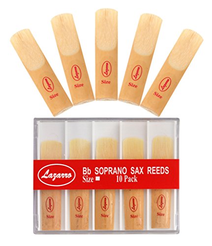 Lazarro® Sr-L-2.5 Soprano Saxophone Sax Reeds Size 2.5, Strength 2 1/2, Box Of 10 #TOP1