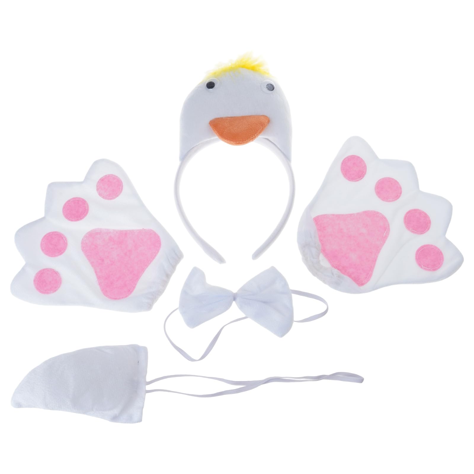 Geese Headbands Collar Tail Animal Geese Hair Hoop for Kids Shows Animal Hairbands Cartoon Costume Cute Headwear