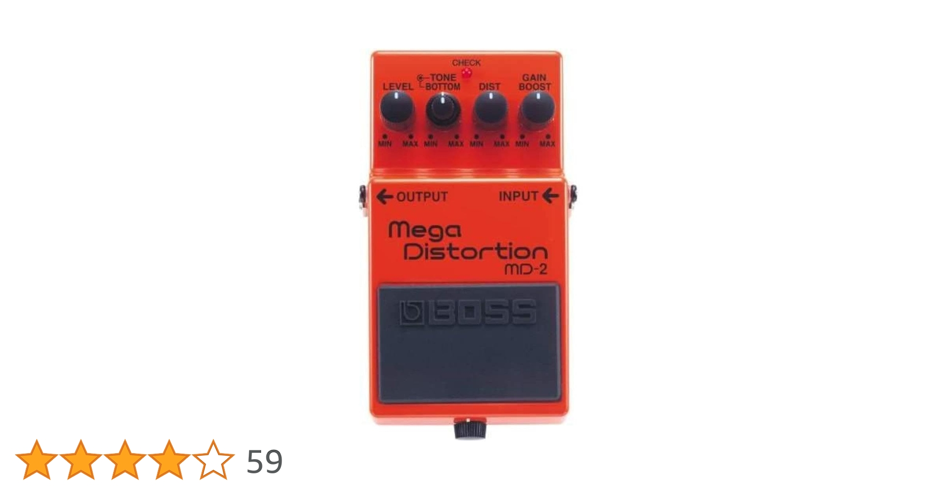 台湾製 BOSS ボス MD-2 メガディストーション 電源アダプター付き BOSS MD-2 ディストーション MegaDistortion メガ