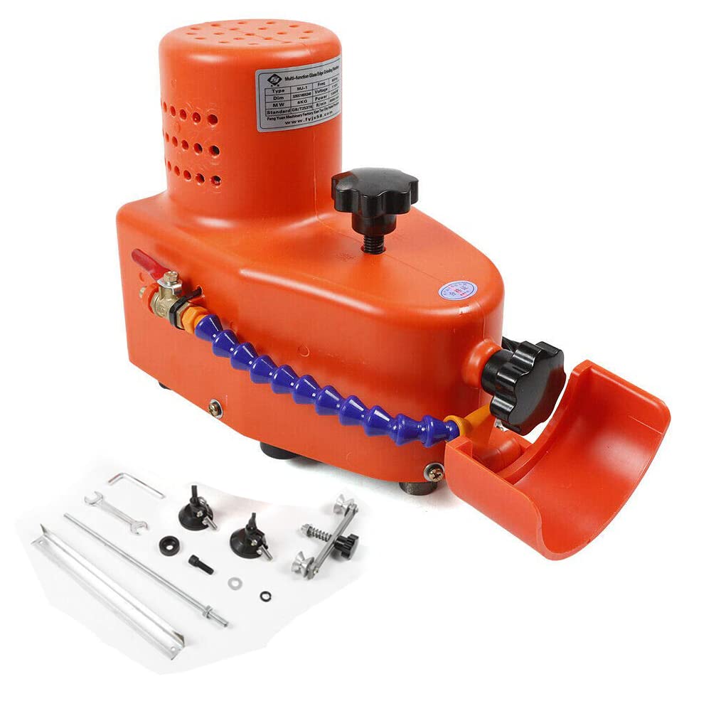Portable Small Electric Glass Edge Grinding Machine-Edge Trimmer Support Straight Edge,Round Edge,Bevel Edge-for Most Industrial,Home