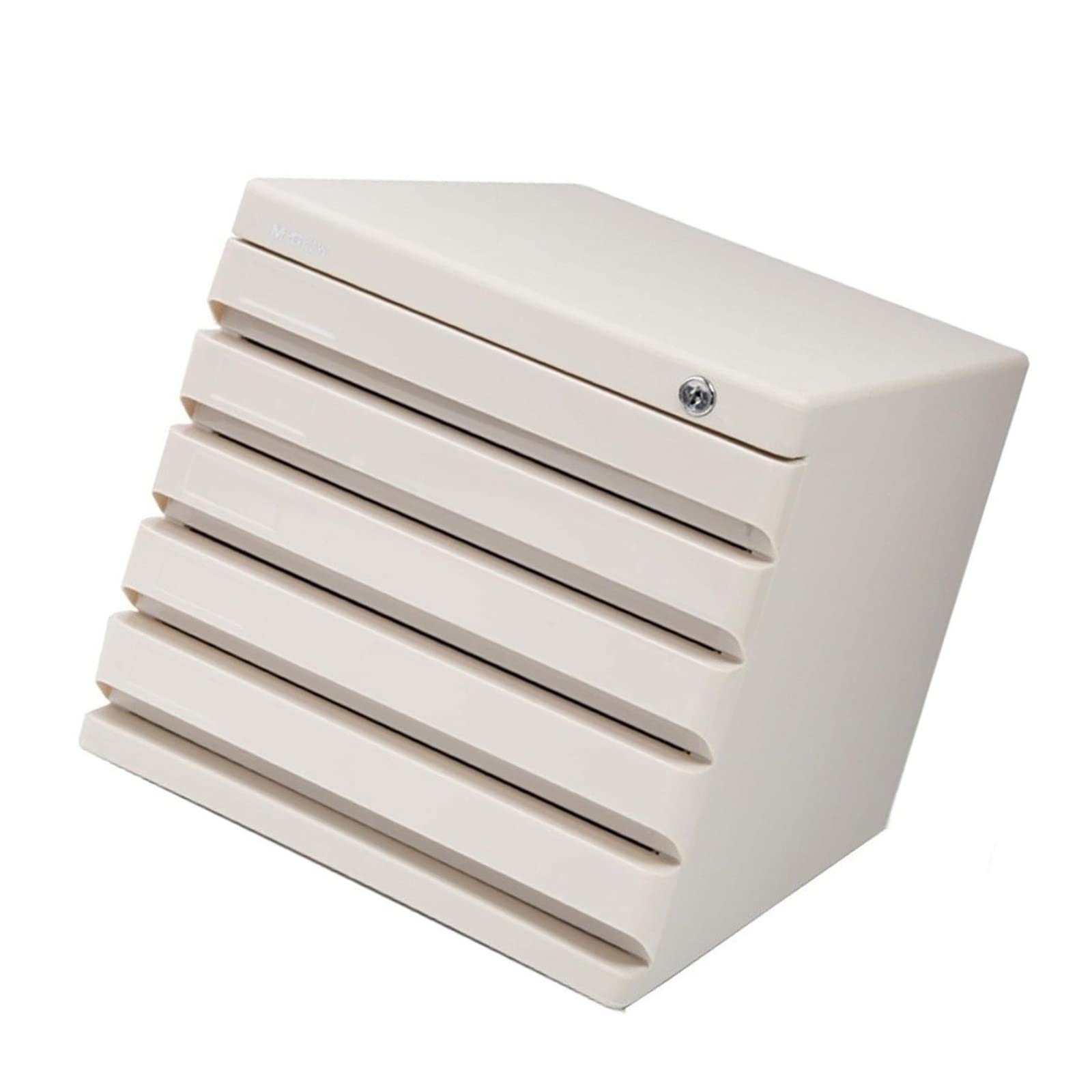 ZBZFGE Archivador de escritorio nizer con cerraduraCaja de almacenamiento blanca con cajones para el hogar y la oficina Elegante solución de almacenamiento de archivos de escritorio Compact File nizer