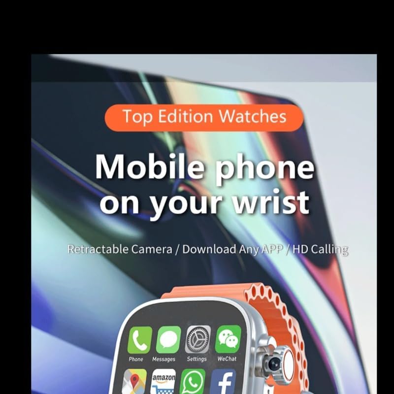 DW100 Smartwatch displaying phone and app icons