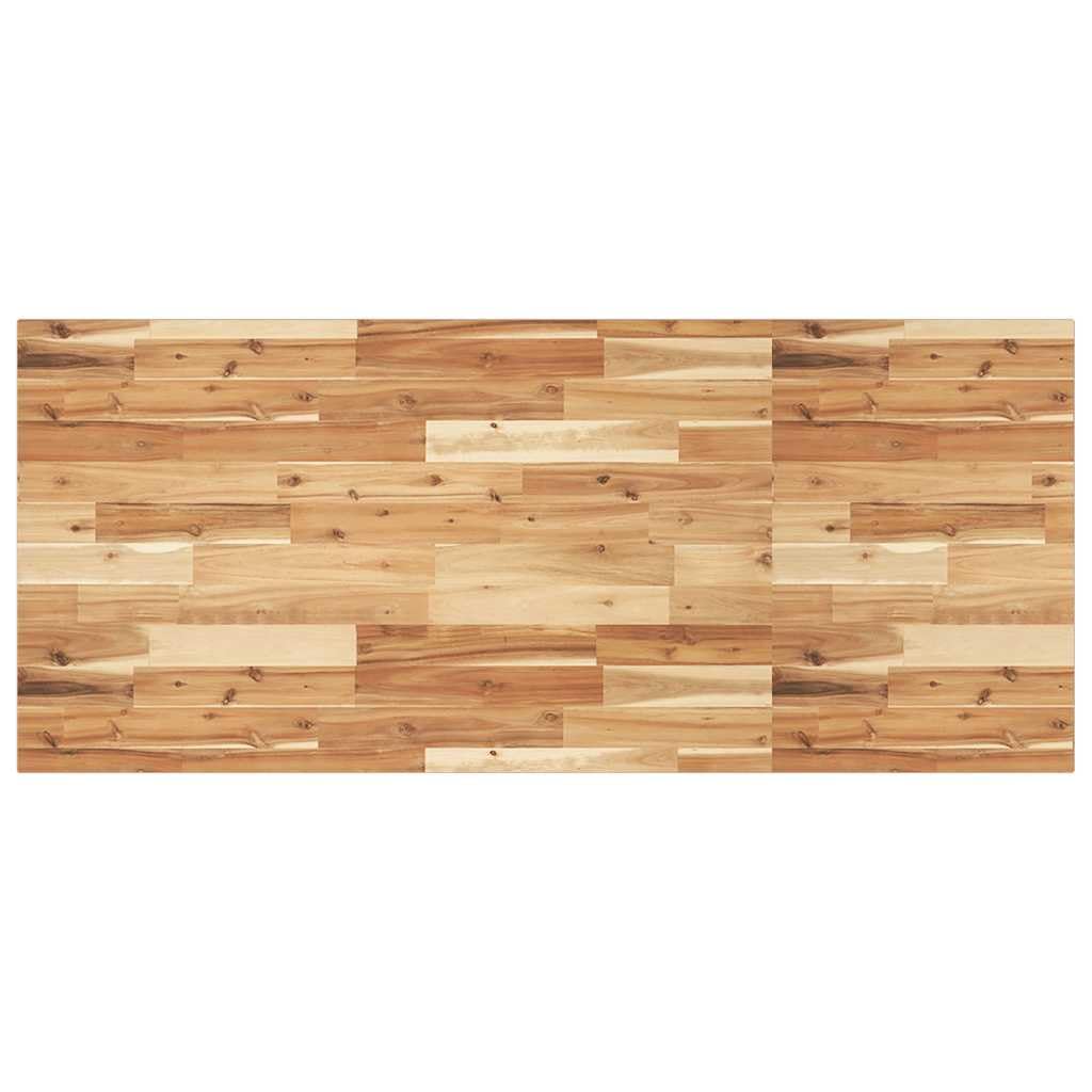 vidaXL Dessus de Bureau Fini à l'huile 120x60x2cm Bois d'acacia Massif, Plan de Travail de Cuisine, Plan de Travail de Remplacement de Cuisine, Dessus de Bureau en Bois