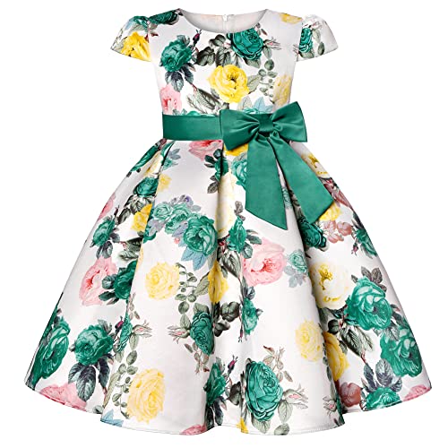 2-9T Flower Girls Dress Ball Gown Party Pageant Floral Dresses