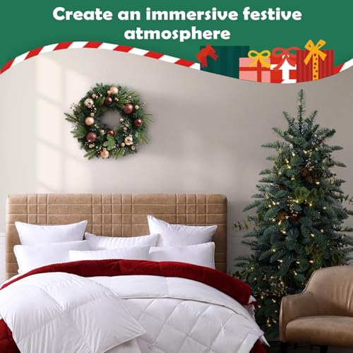 Couronne de Noël : guirlande décorative premium pour mur et mariage