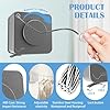 Retractable Clothesline Indoor, Non-Sagging Outdoor Clothes Line Retracting 15.7 Feet Heavy Duty Laundry Line Retractable Wall Mounted Clothes Line Outdoors (Square-Grey)