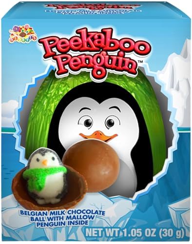 Miniatura 3 de Peekaboo - Bolas de chocolate con leche con pingüinos de malva (paquete de 2)
