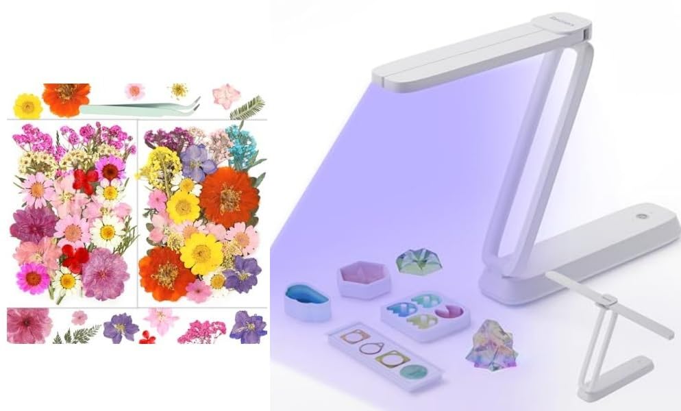 Lámpara UV inalámbrica recargable para resina 58 flores secas miniatura 1
