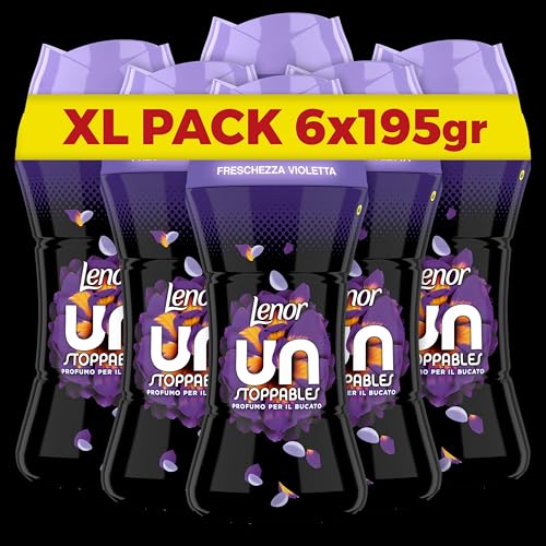 Lenor Unstoppables Freschezza Violetta 195g, Il Profumo per Bucato che Diffonde un Fresco Profumo Che Dura a Lungo