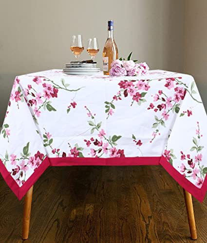 Dining Table Cover 4 Seater-Pink