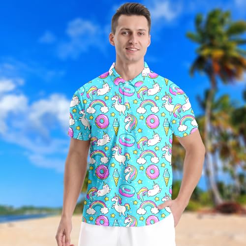 Men's Classic 80s Golf Shirt 90s Short Sleeve Casual Comfort miniatura 3