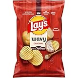 Lay's Wavy Potato Chips Original Flavor, 7.75 Oz