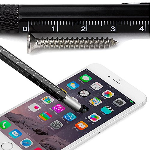 Penna a sfera tecnologica multi utensile 6 in 1