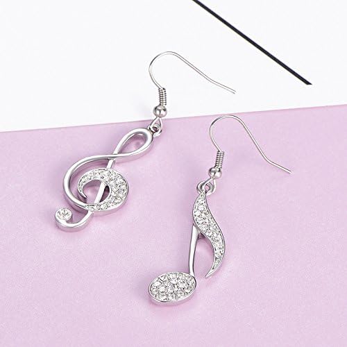Classic Music Note Earrings Simple Eighth Note Treble Clef Drop Earrings for Women Music Lover Musican - Image 3