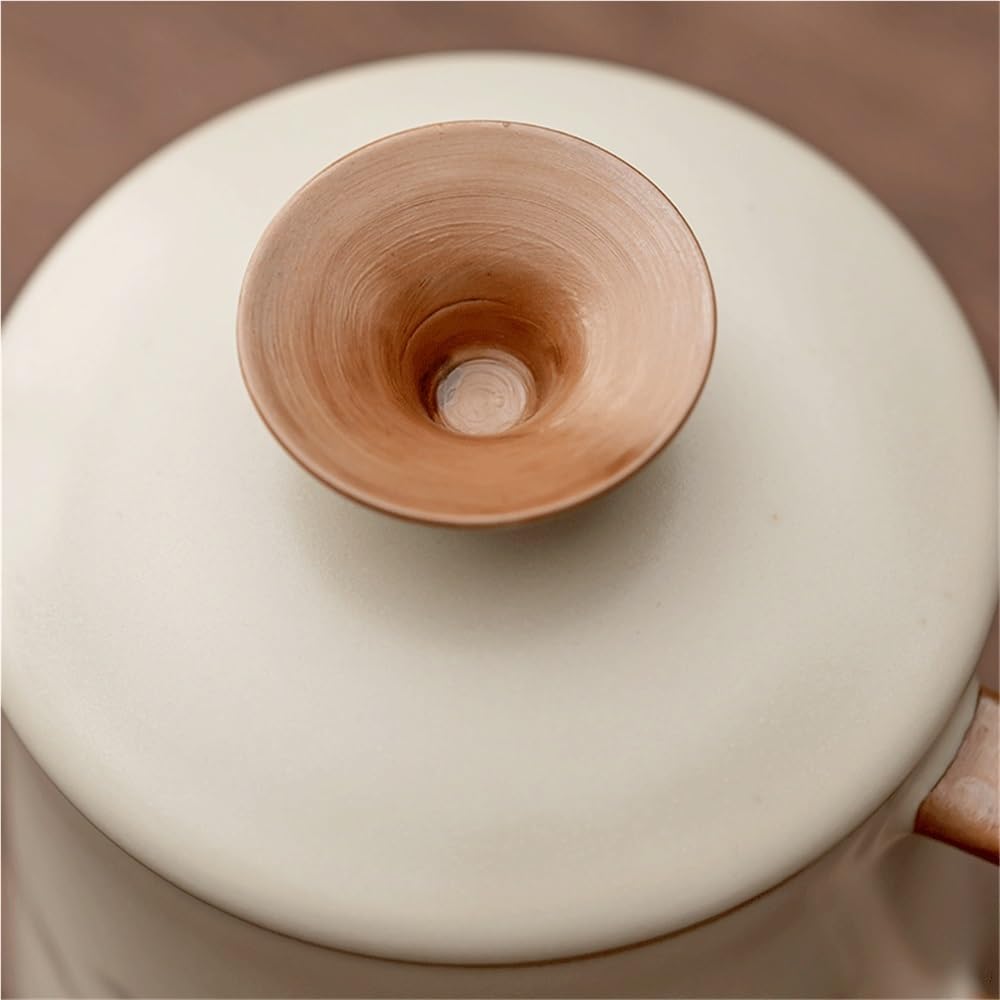 Kaffeetasse Keramikbecher mit Deckel, Fassungsvermögen 11,5 oz, Elegantes Kaffeebecher-Set, 1 Stück, for den Heimgebrauch oder for Aufbrühen von Tee for Senioren
