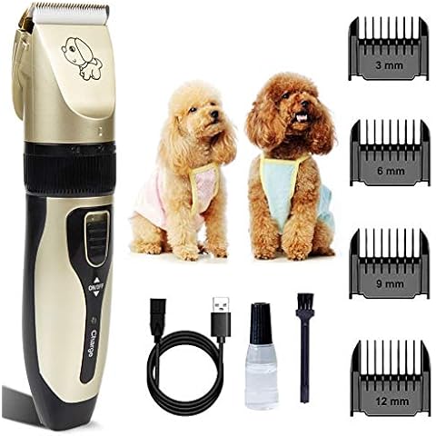 CUIFULI Dog Clippers Dog Grooming Clippers Pet Cat Dog Trimmer Silent Pet Hair Trimmer USB Rechargeable Shaver Haircut Machine 2hrs Running Dog Shearing Machine Cover
