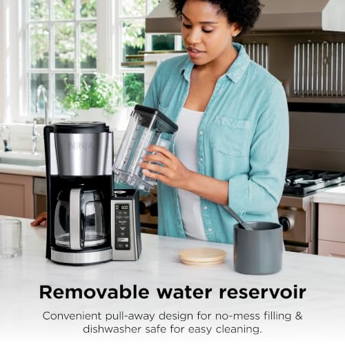 Ninja Fresh Brew Coffee Maker, 12 Cup Glass Carafe, Stainless Steel, CE251 - image 4