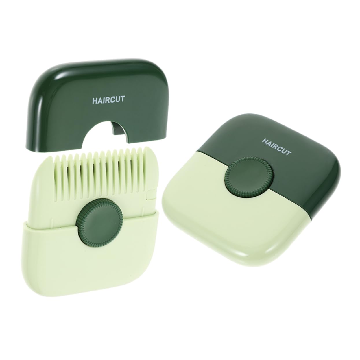 Gogogmee 2pcs Hair Cutting Tool Fringe Thinning Razor Combs for Effortless and Hair Styling Portable Hairdressing Combs Avocado for Home and Travel