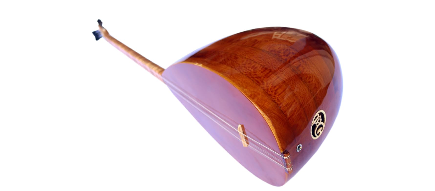 Turkish Quality Left Hand Long Neck Mulberry Baglama Saz For Sale ASL-113L - Image 5