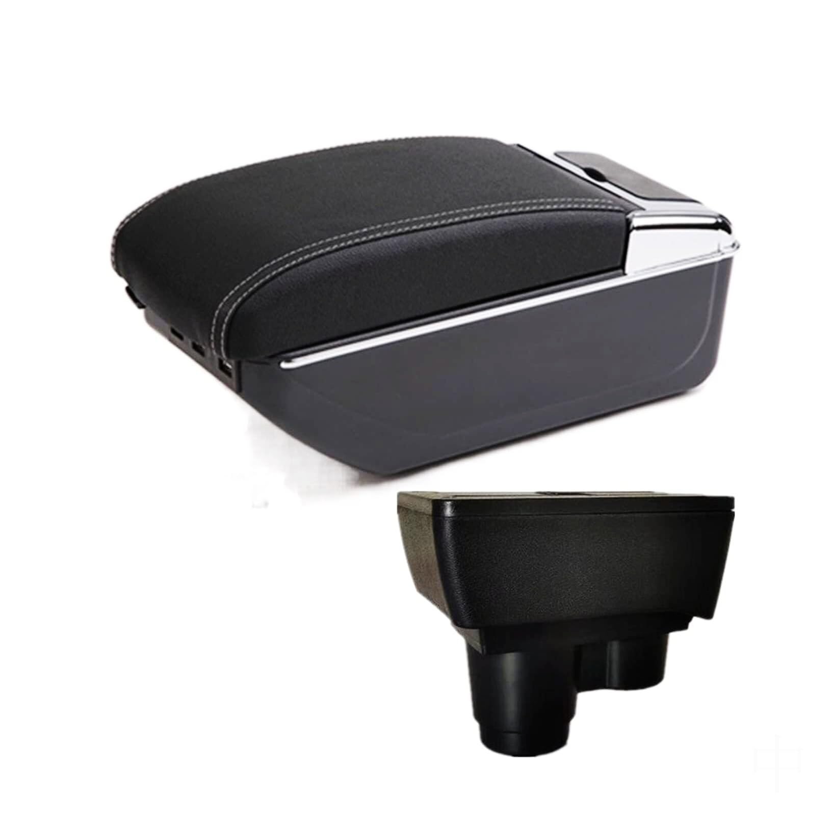GTDTKGANAK Storage Box For Dacia For Duster 2018-2022 Center Console Armrest Storage For Box with USB(C3 7usb)