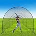 Yellulu Baseball Batting Cage | 30FT Baseball Batting Cage for Backyard | with Frame and Net | Portable Baseball and Softball Batting Cages | Softball Baseball Nets for Hitting and Pitching Practice