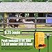 MorningRo Electric Fence for Preventing Animals Intruding 2 Mile 110VAC 0.25 Joule Electric Plug in Fence, 50 Black Insulator and 1 Socket Tool 250ft Aluminum Wire for Animals and Keep Out Predators