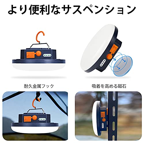 Iodoo 10000Mah 4000Lm Flashlight Portable Led Camping Lantern Rechargeable Light 30W With Magnet, Power Bank , Ipx4 Waterproof Tent Light Power Failure Emergency Survival Kits For Snowstorm #TOP3