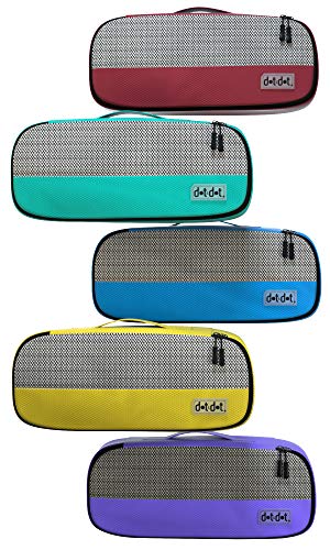 Image of Dot&Dot Slim Packing Cubes for Travel 5pc Set - Narrow Suitcase Luggage Organizer Bags - Thin Travel Essentials for Backpacks - Lightweight Packing Organizers (Non-Compression)