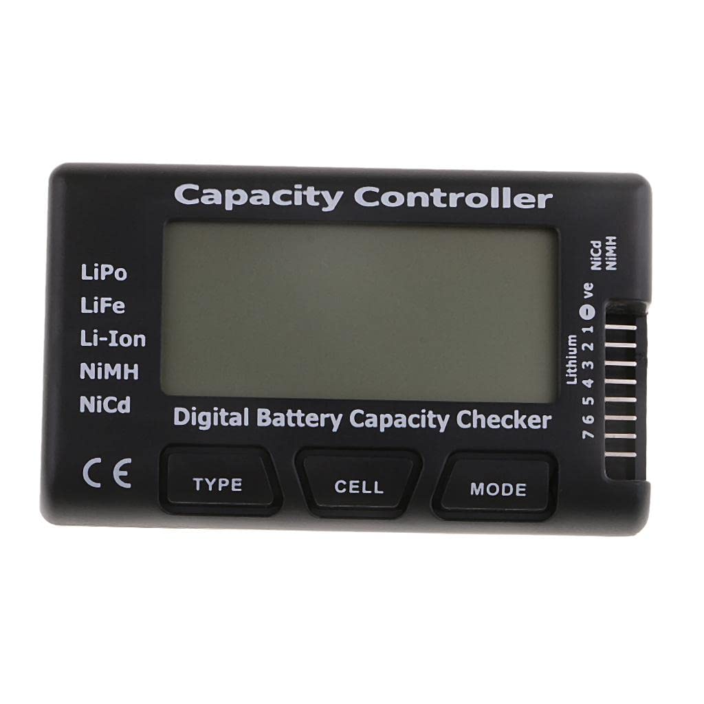 THE STYLE SUTRA® LCD Digital Battery Capacity Checker Tester for LiPo Life Li-ion NiMH Nicd