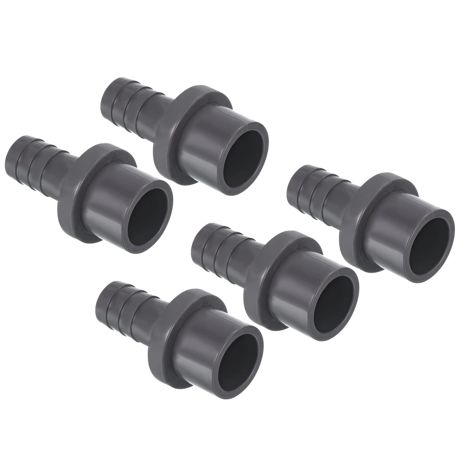 PATIKIL UPVC Reductor Tubo Montaje 32mm OD 25mm Púas, 2 Paquetes Rectos Acoplamientos Adaptador Conector, Gris — view 33