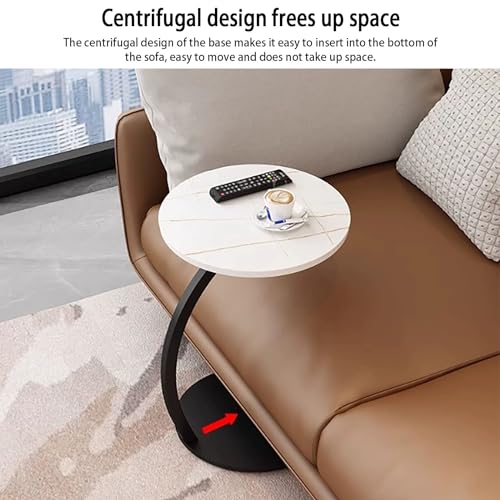 Table de chevet blanche en ardoise moderne pour petite chambre - 8
