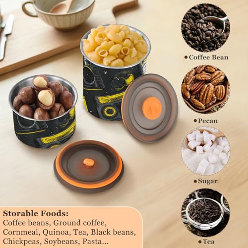 Contenedor de almacenamiento para café OTVEE 900ml acero inoxidable miniatura 6