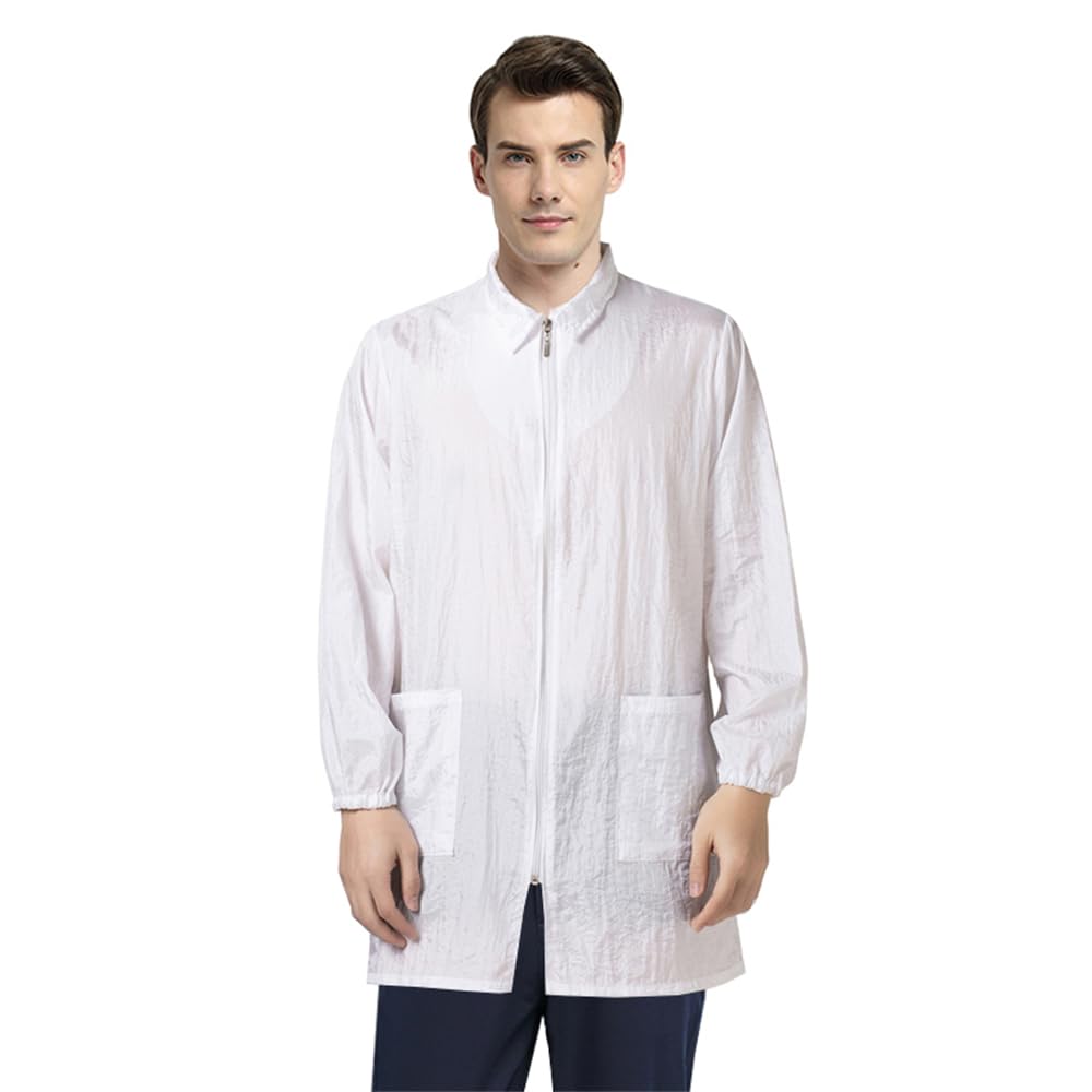 TOPTIE 3 Pack Long Sleeve Hair Stylist Smock, Pet Grooming Haircut Hairdressing Barber Cape Shirt Jacket for Salon