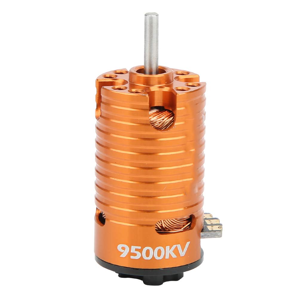Silnik bezszczotkowy, 1410 silnik bezszczotkowy 18A ESC RC akcesoria zamienne część zamienna (pomarańczowy 9500 KV)
