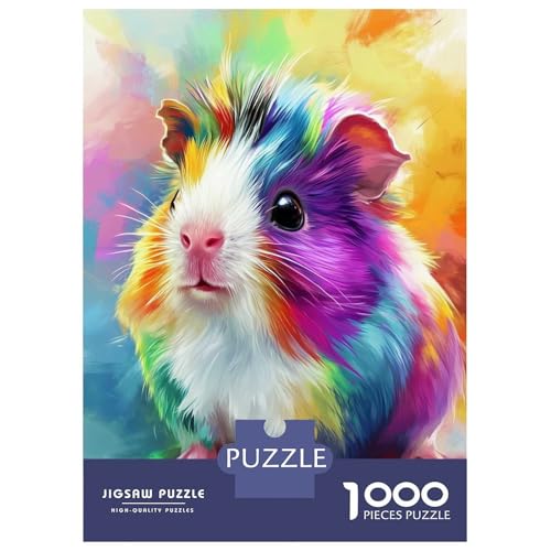 Imagen de Rompecabezas De 1000 Piezas Guinea Pig Animal Rompecabezas para Adultos Juguetes De Bricolaje Oferta De Decoración Perfecta como Regalos para Toda La Familia 38x26cm