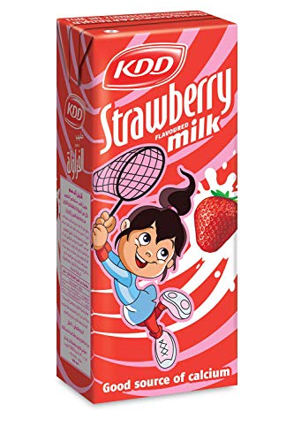 KDD Strawberry Flavored Milk 180ML (18 PACK)