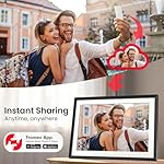 15.6'' Digital Picture Frame with 1920x1080 IPS Touch Screen, 32GB Frameo WiFi Digital Photo Frame, Share Photos/Videos and Send Best Wishes via Free App - Image 4