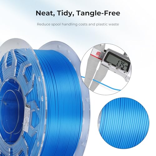 Image of Creality PLA Filament 1.75mm Fluorescent Orange, 3D Printer Filament 1kg (2.2lbs) Spool, High Toughness & Warp-Free, Dimensional Precision ±0.03mm, Printing Filament for All FDM 3D Printers