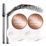 Eyebrow Wax - MAKI YIKA Clear Eyebrow Gel Brow Styling Wax for Fluffy Brows, Waterproof Eye Brow Gel