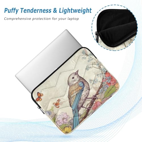 Funda para Laptop con Diseño de Pájaros y Flores 13-14 Pulgadas miniatura 5