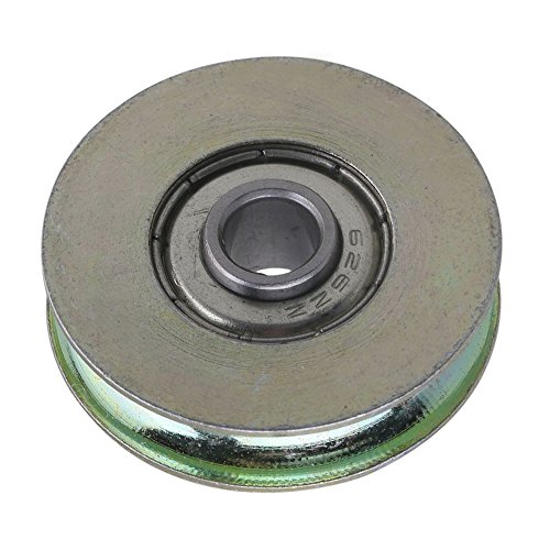 Cnbtr 6,4 x 32 x 8 mm Acciaio sigillato cuscinetto a forma di U in acciaio 6200 guide Pulley rail Ball Rolling cuscinetto ruota argento