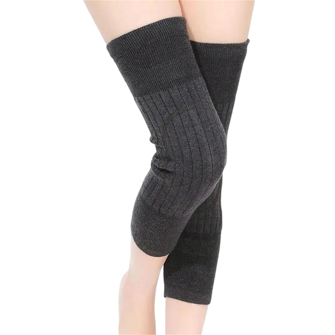 Women Knee Warmers Unisex Winter Knitted Knee Sleeve Leg Warmer
