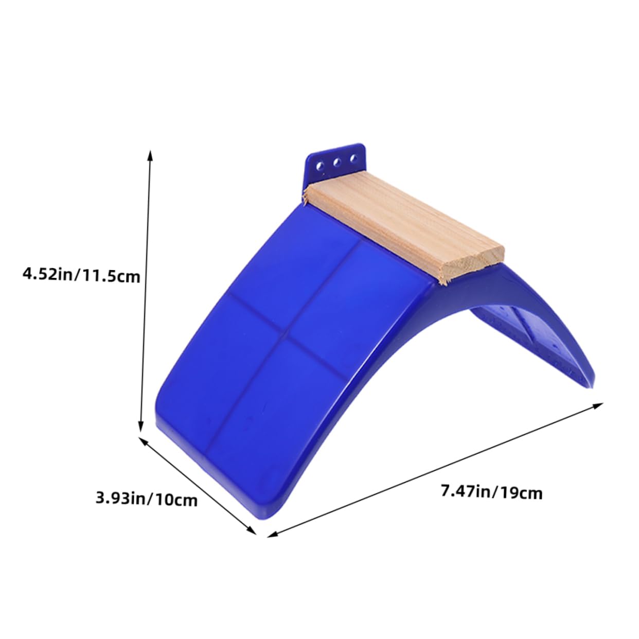 Support pour Oiseaux Perchoir Bleu Lot de 10 en Bois et PP