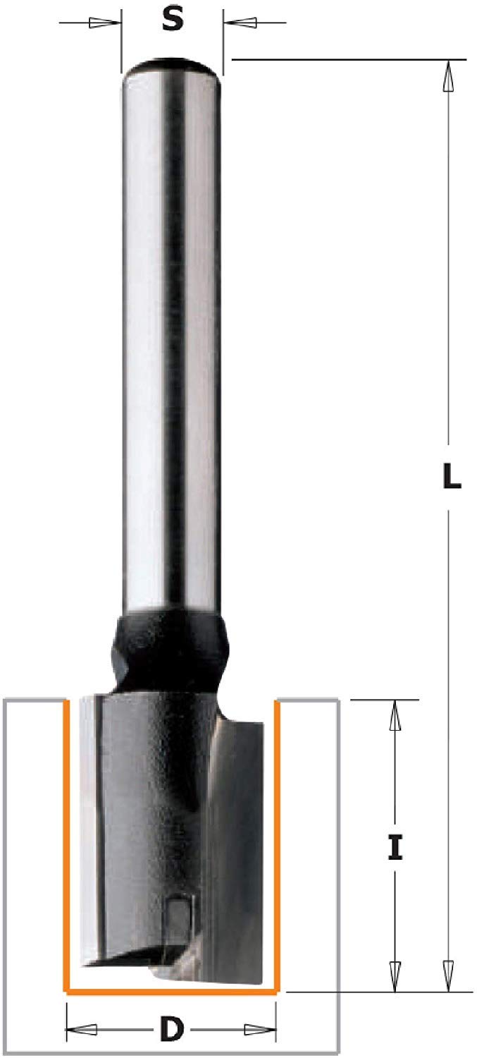 CMT 174.120.11 HM-MECHE A DEFONCER Z2 S=8X40 D=12X20X60 DR