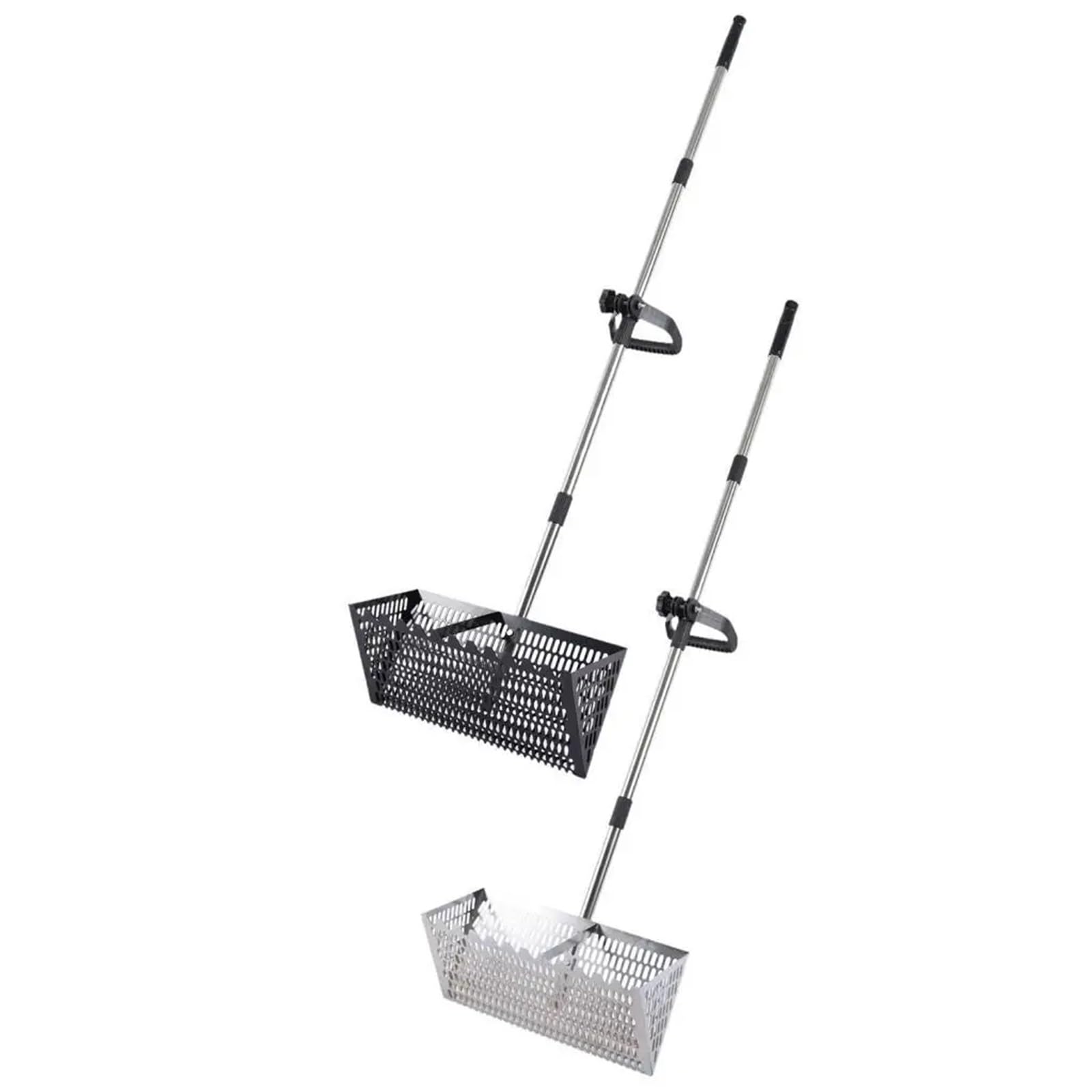 Rastrillo per pulci di sabbia Rastrello for sabbia ergonomico, raccoglitore di frutti mare, setaccio for for campeggio all'aperto(Black)