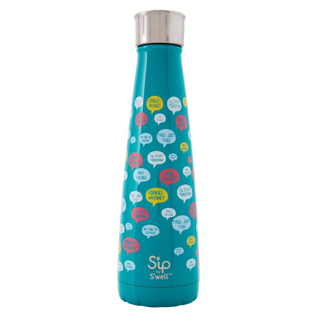 Sip by Swell Water Bottle 15oz Stainless Steel - Conversation Starter