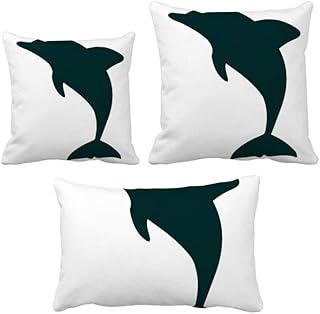 Blue Ocean Docile Mignon Dauphin Parure de coussin Coussin Coussin Coussin Coussin Décoration de Maison Canapé Cadeau