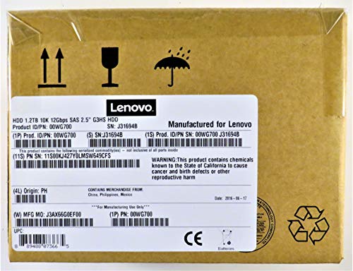 Évitez les pannes serveur avec Lenovo 00WG701 SAS 12 Gbps 10K New Retail